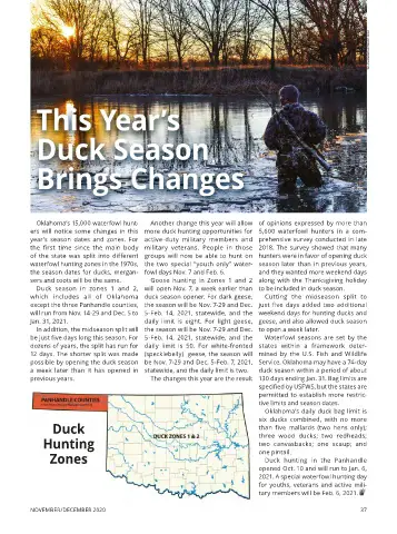Duck Hunting Season Oklahoma